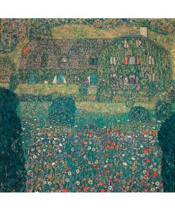 Gustav Klimt, Landhaus am Attersee. 1914.