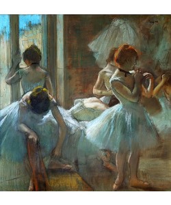 Edgar Degas, Blaue Tänzerinnen in der Pause. 1884/85