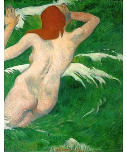 Paul Gauguin, Akt zwischen Wellen. 1889.
