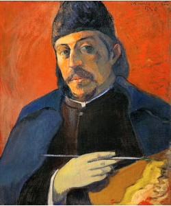 Paul Gauguin, Selbstbildnis mit Palette. 1893/1894.