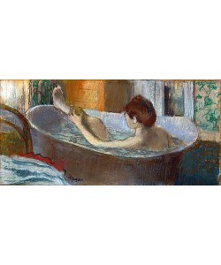 Edgar Degas, Frau in der Badewanne, sich ein Bein waschend. 1883/1884