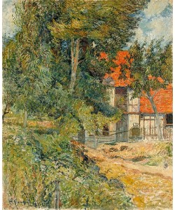 Paul Gauguin, Bauernhaus in der Normandie. 1885