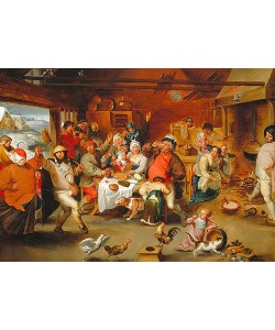Peter Paul Rubens, ""Die zwölfte Nacht oder """"Der König trinkt""""""""