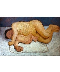 Paula Modersohn-Becker, Ruhende Mutter mit Kind. 1906.