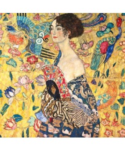 Gustav Klimt, Dame mit Fächer. (D.203). 1917/18