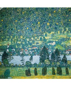 Gustav Klimt, Waldabhang in Unterach am Attersee. 1917 (D.218)