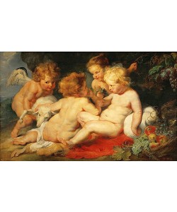 Peter Paul Rubens, Das Christkind mit dem Johannes-Knaben und zwei Engeln. 1615/1620