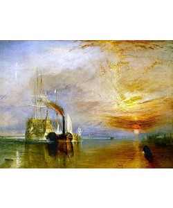 Joseph Mallord William Turner, Die Temeraire an ihrem letzten Ankerplatz. 1838-39