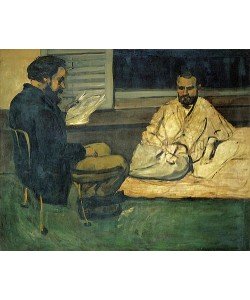 Paul Cézanne, Paul Alexis, Sekretär von Emile Zola, liest Emile Zola vor. 1869/70