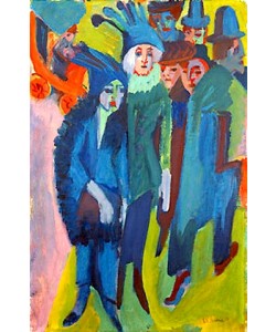 Ernst Ludwig Kirchner, Straßenszene. 1914/22