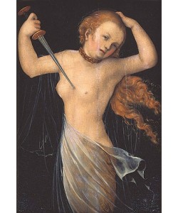 Lucas d.Ä. (Anonymer Meister) Cranach, Selbstmord der Lucretia.