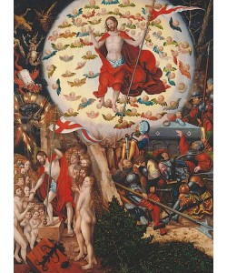 LUCAS CRANACH Der Ältere, Mitteltafel des Magdalenenaltars: Auferstehung.