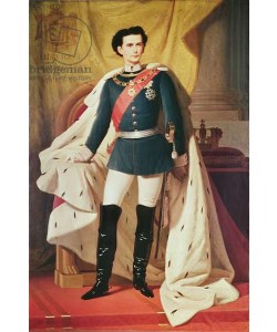Ludwig der II von Bayern in Uniform 1865, FERDINAND VON PILOTY 