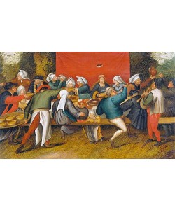 Pieter BRUEGHEL DER Jüngere, Das Hochzeitsmahl.