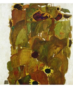 Egon Schiele, Sonnenblumen. 1911