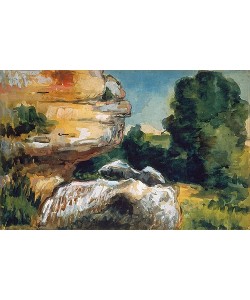 Paul Cézanne, Landschaft mit Felsen (Paysage de rocher).