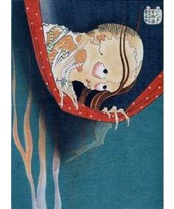 Katsushika Hokusai, Kohada Koheiji. Das Moskitonetz.