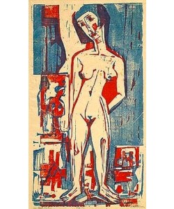 Ernst Ludwig Kirchner, Stehende nackte Frau. 1924.