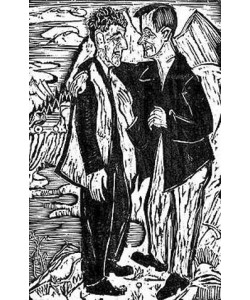 Ernst Ludwig Kirchner, Die Freunde (Müller und Scherer). 1923.