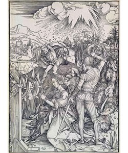 Albrecht Dürer, Die Marter der hl. Katharina. Um 1498.