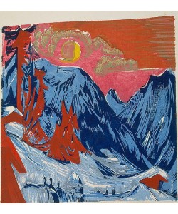 Ernst Ludwig Kirchner, Wintermondnacht.