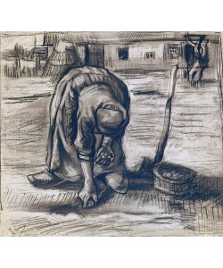 Vincent van Gogh, Planteuse de pommes de terre (Kartoffelpflanzerin). 1885.