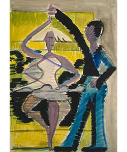 Ernst Ludwig Kirchner, Tanzpaar (Drehende Tänzerin). 1931-32