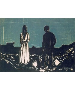 Edvard Munch, Zwei Menschen (Die Einsamen). 1899.