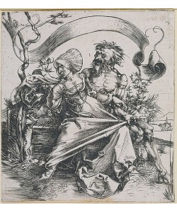 Albrecht Dürer, Junge Frau, vom Tode bedroht (Der Gewaltätige). Um 1495.