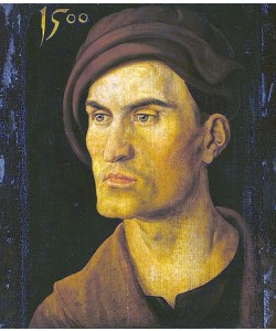 Albrecht Dürer, Bildnis eines jungen Mannes. 1500