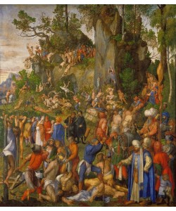 Albrecht Dürer, Marter der zehntausend Christen unter Hadrian und Antonius (oder Diokletian). 1508