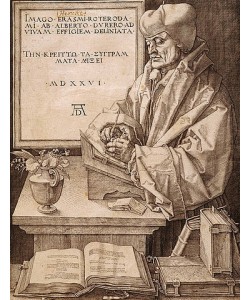 Albrecht Dürer, Erasmus von Rotterdam. 1526