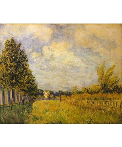 Alfred Sisley, Zu Füßen des Aquädukts von Louvecienne. 1876.