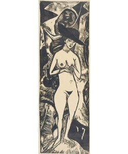 Ernst Ludwig Kirchner, Akt mit schwarzem Hut. 1911