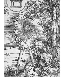 Albrecht Dürer, Johannes, das Buch verschlingend. Um 1497/98