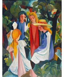 August Macke, Vier Mädchen. 1913