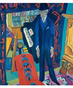 Ernst Ludwig Kirchner, Musikzimmer (Bildnis Botho Gräf). 1914/26