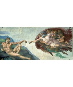 MICHELANGELO BUONARROTI, Sixtinischen Kapelle: Die Erschaffung Adams. 1510