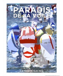 Philip Plisson, Affiche La Trinité sur Mer Paradis de la Voile