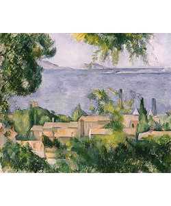 Paul Cézanne, Die Hausdächer von L'Estaque. 1883-85