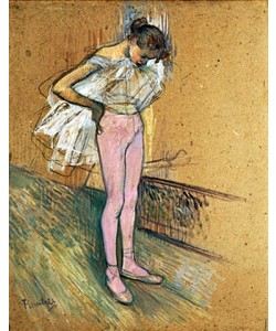 Henri de Toulouse-Lautrec, Tänzerin, ihr Trikot richtend.