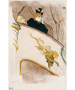 Henri de Toulouse-Lautrec, Die Loge mit der goldenen Maske. (Cover für das Programmheft 'Le Missionaisre'). 1894