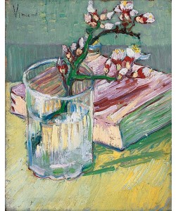Vincent van Gogh, Stillleben mit blühendem Mandelzweig. 1888