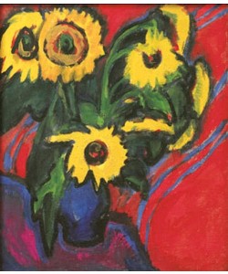 Ernst Ludwig Kirchner, Sonnenblummen. 1909/18