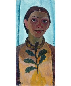 Paula Modersohn-Becker, Selbstbildnis mit Kamelienzweig. 1906/07