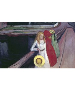 Edvard Munch, Mädchen auf der Brücke. 1900