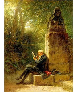 Carl Spitzweg, Der Philosoph (Der Leser im Park).