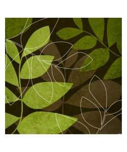 Kristin Emery, GREEN BROWN LEAVES I