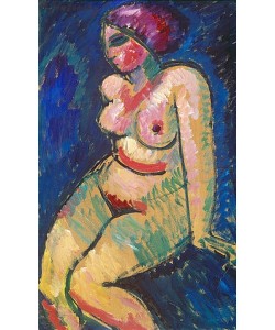 Alexej von Jawlensky, Sitzender weiblicher Akt. Um 1910.