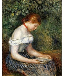 Pierre-Auguste Renoir, Die Lesende (Sitzendes junges Mädchen). 1887